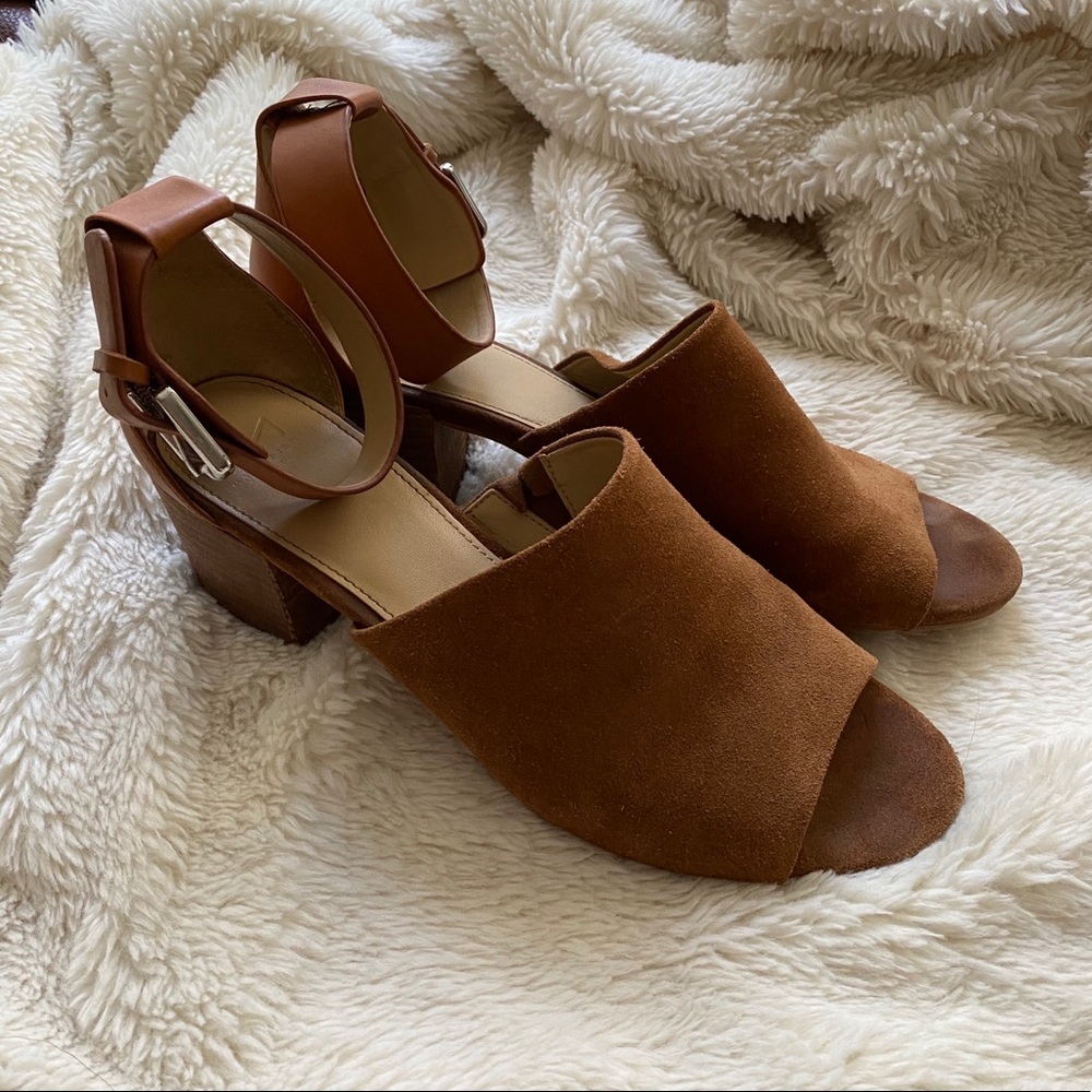Marc Fisher Brown Suede Sandals